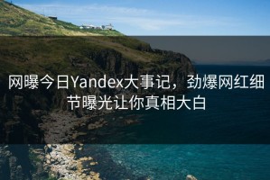 网曝今日Yandex大事记，劲爆网红细节曝光让你真相大白