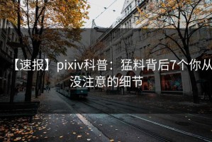 【速报】pixiv科普：猛料背后7个你从没注意的细节