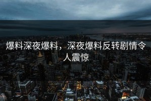 爆料深夜爆料，深夜爆料反转剧情令人震惊