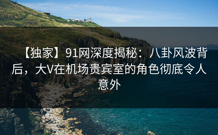 【独家】91网深度揭秘：八卦风波背后，大V在机场贵宾室的角色彻底令人意外